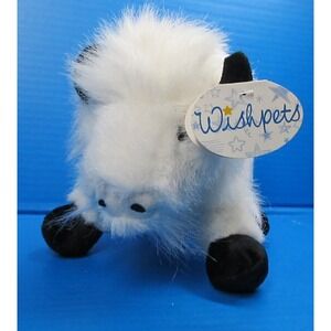 Vintage 2001 Wishpets BUFF White Buffalo Bison Plush Stuffed Animal Toy 9" w/Tag